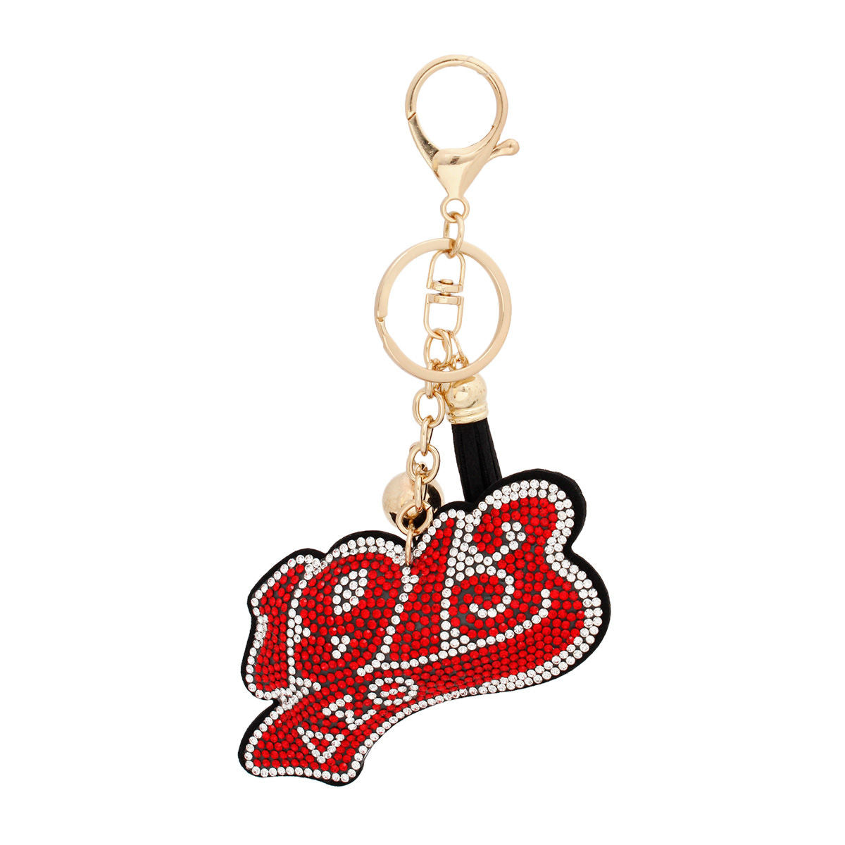 Delta Sigma Theta / DST Sorority 1913 Red Padded Keychain