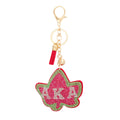 AKA Sorority Fuchsia Ivy Padded Alpha Kappa Alpha Keychain