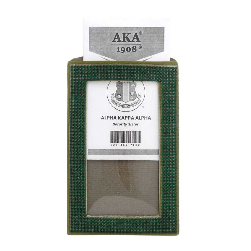 AKA Green Sparkle Sorority Pride ID Badge Holder