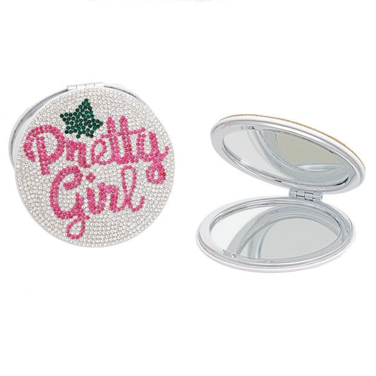 AKA Alpha Kappa Alpha Sorority Clear Pretty Girl Mirror Compact