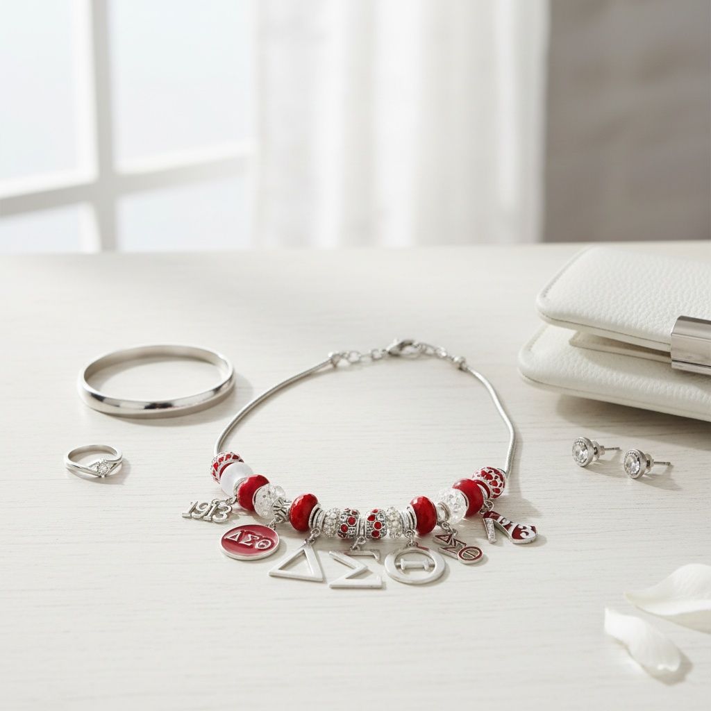 DST Snake Chain Luxe Bead and Charm Necklace