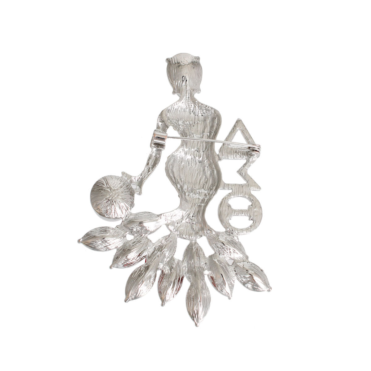 Red Silver Woman DST Pin|3.25 x 2.25 inches Delta Sigma Theta