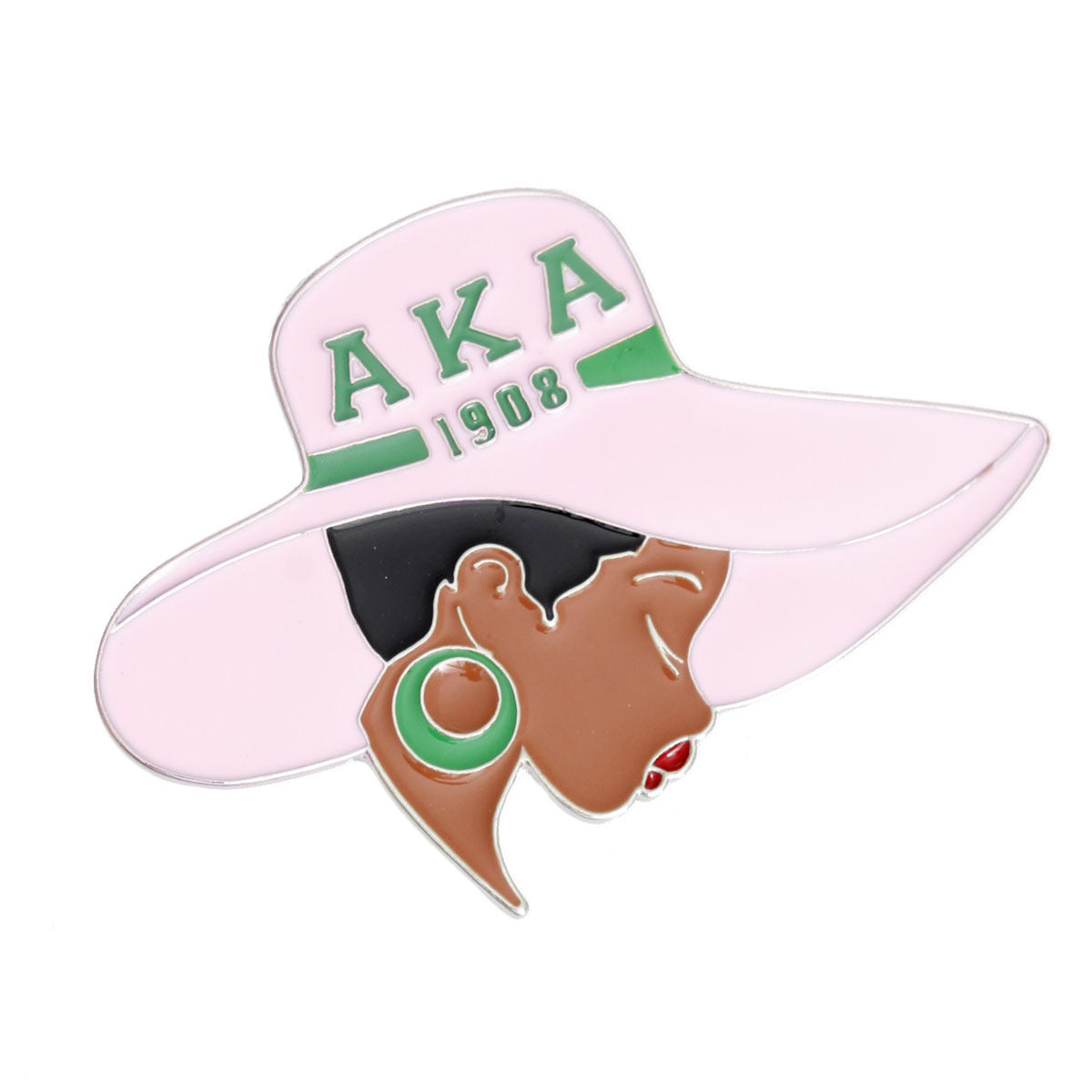 AKA Pink Green Greek Letter Hat Pin AKA Pink and Green Greek Letter Hat Pin Alpha Kappa Alpha