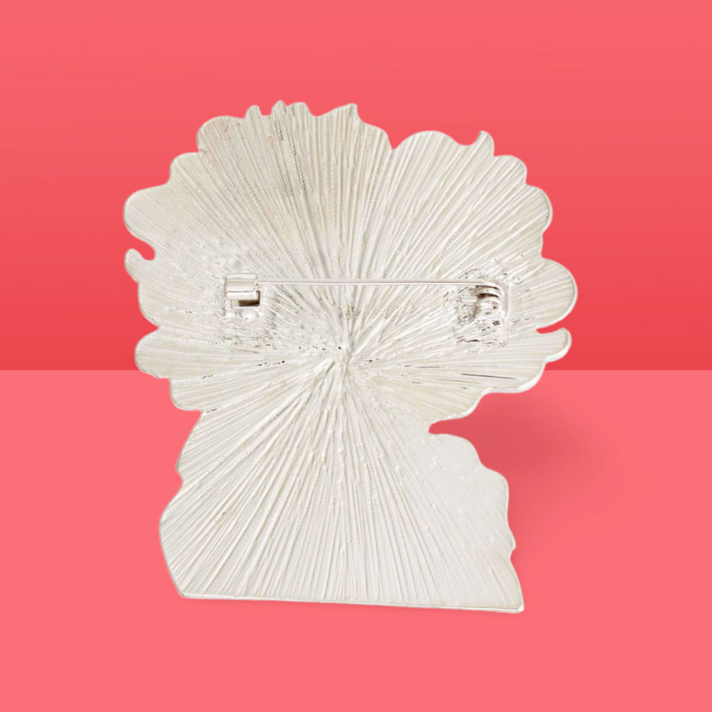 AKA Pink Green Curly Hair Woman Pin Alpha Kappa Alpha AKA Pink and Green Brooch Curly Hair Woman Pin