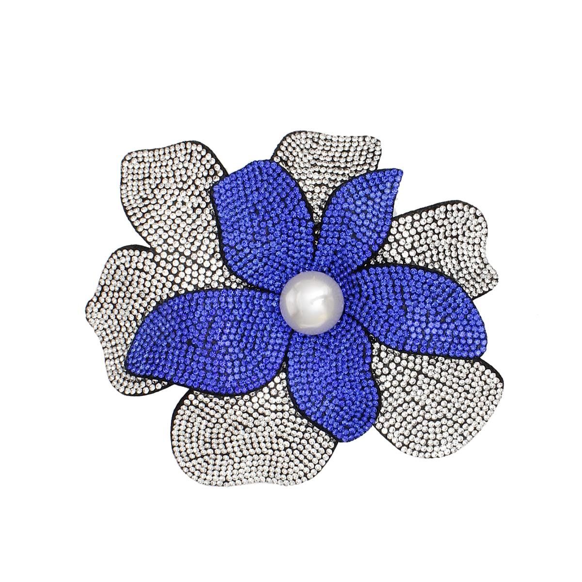 ZPB Handcrafted Brilliance Flower Brooch Clip