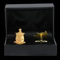 Kappa Alpha Psi Inspired Sandblast Cufflinks
