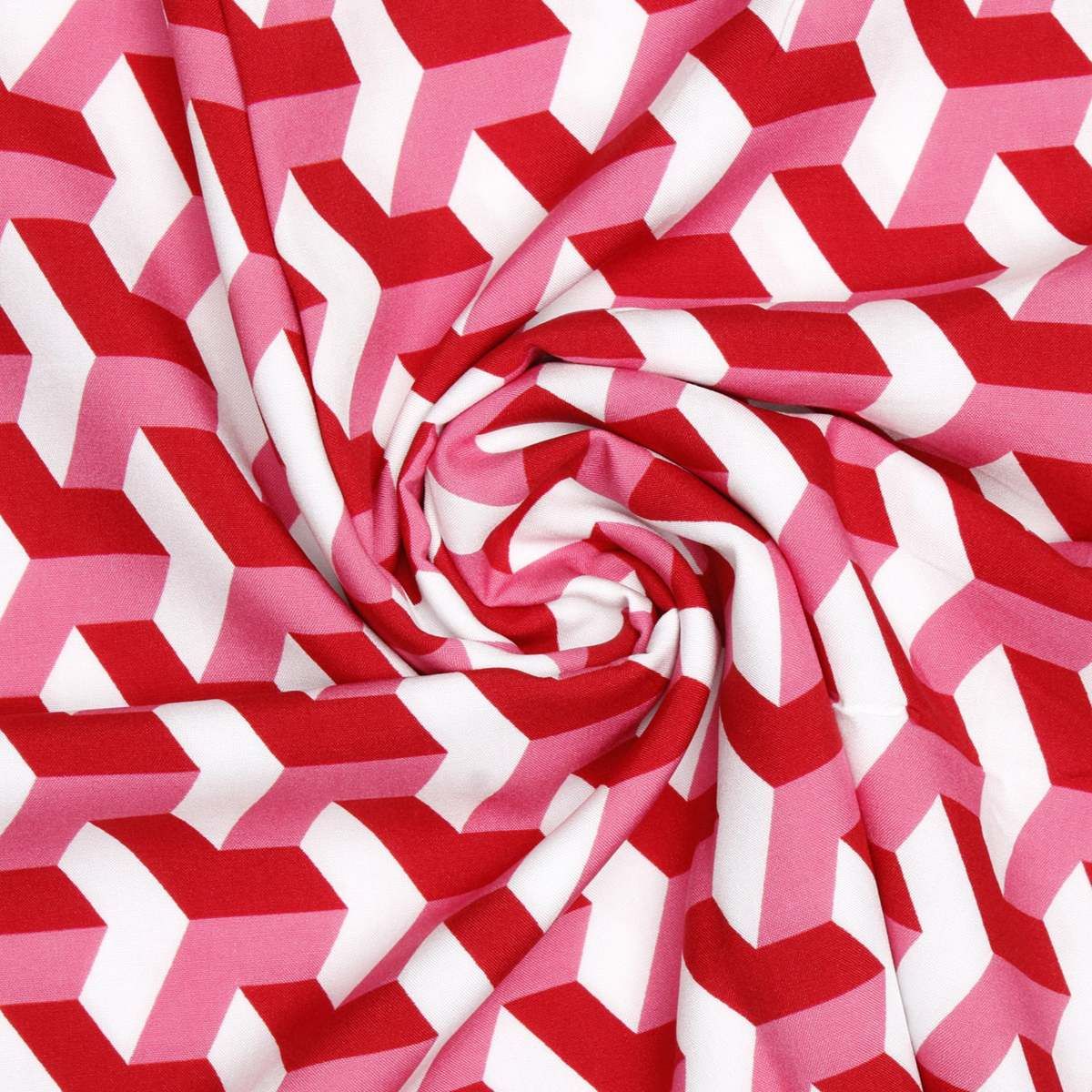 DST Sorority Kimono Red White Block Print Women