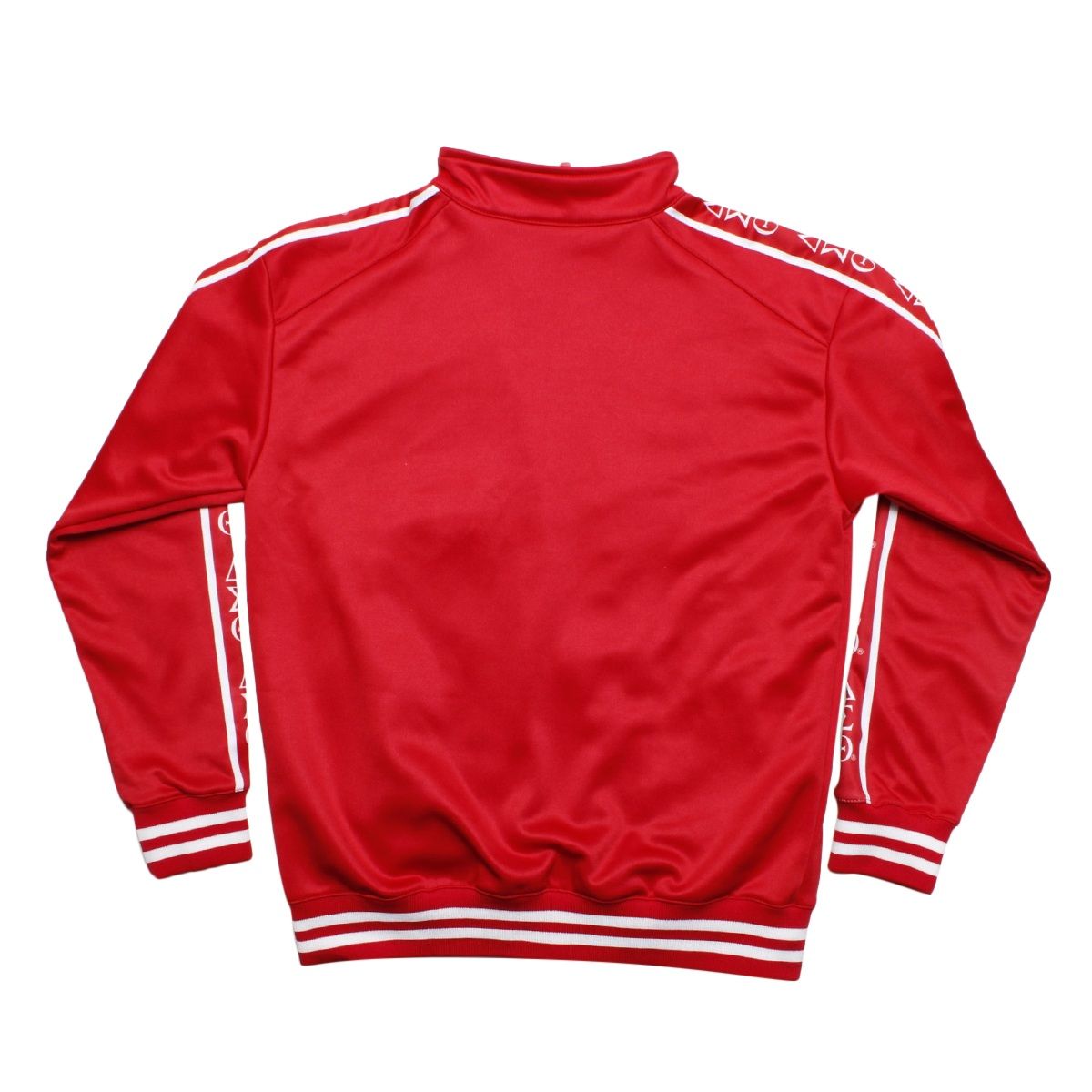 DST Greek Apparel L Red Zip Up Track Jacket