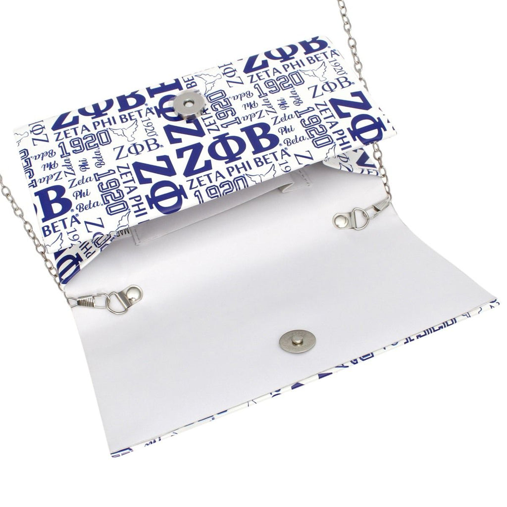 ZPB Sorority Pride Graphic Print Fold Over Clutch