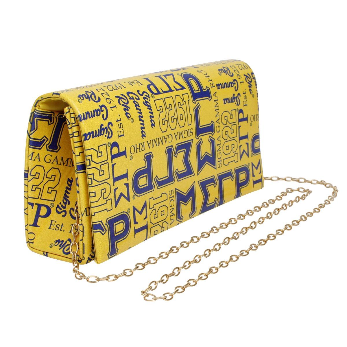 SGRHO bag Sorority Pride Graphic Print Fold Over Clutch