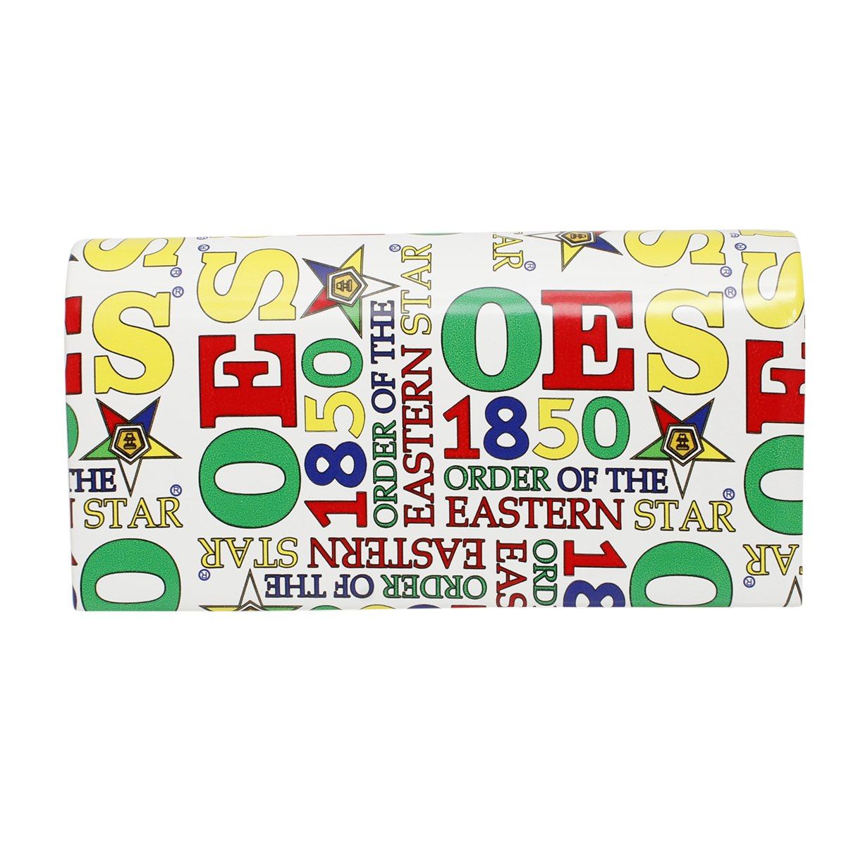 OES Sorority Pride Graphic Print Fold Over Clutch