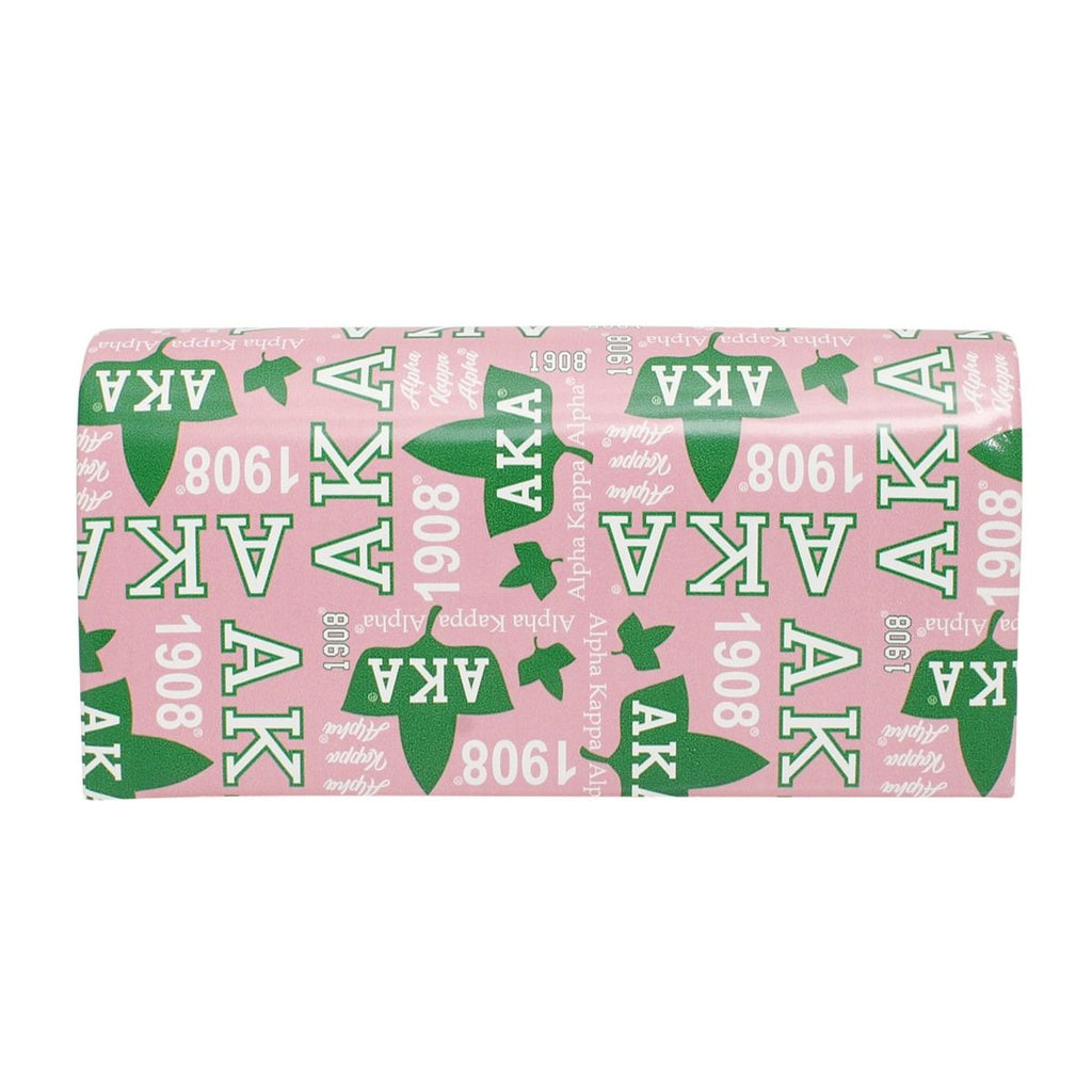AKA Sorority Pride Graphic Print Fold Over Clutch