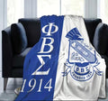 Phi Beta Sigma Inspired Blanket Throw